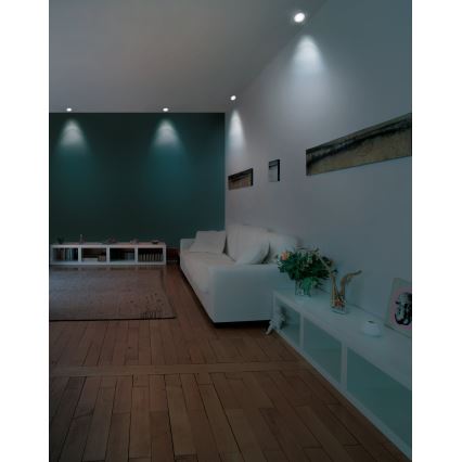 Eglo - Luminária de embutir LED RGB dimerizável FUEVA-C LED/5,4W/230V Ø 12 cm