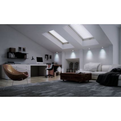 Eglo - Luminária de embutir LED RGB dimerizável FUEVA-C LED/10,5W/230V Ø17 cm