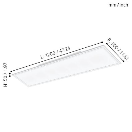 Eglo - Painel integrado LED SALOBRENA LED/33W/230V