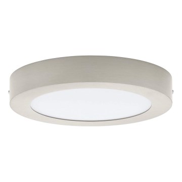 Eglo 32816 - Luminária de teto LED dimerizável FUEVA LED/17W/230V 3000-6500K Ø 22,5 cm cromado mate + comando à distância
