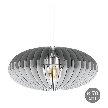 Eglo 32834 - Lustre suspenso por cabo SOTOS 1xE27/60W/230V Ø 700 mm