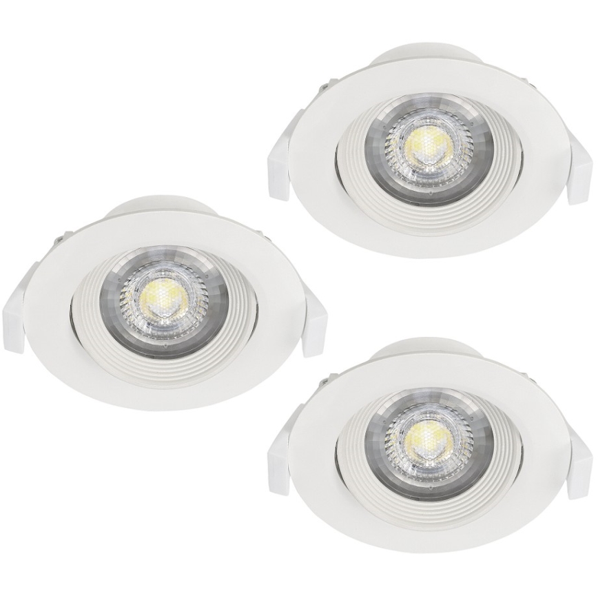 Eglo - CONJUNTO 3x Luz embutida SARTIANO 1xLED/5W/230V