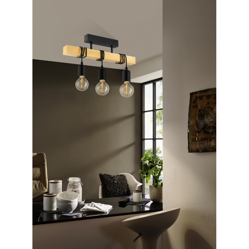 Eglo - Candelabro integrado TOWNSHEND 3xE27/60W/230V