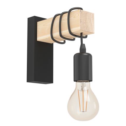 Eglo - Luz de parede TOWNSHEND 1xE27/10W/230V