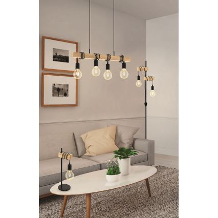 Eglo - Luminária de piso TOWNSHEND 2xE27/10W/230V