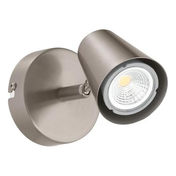 Eglo 32941 - Aplique de parede LED regulável orientável TRAVALE 1xGU10/5W/230V cromo mate