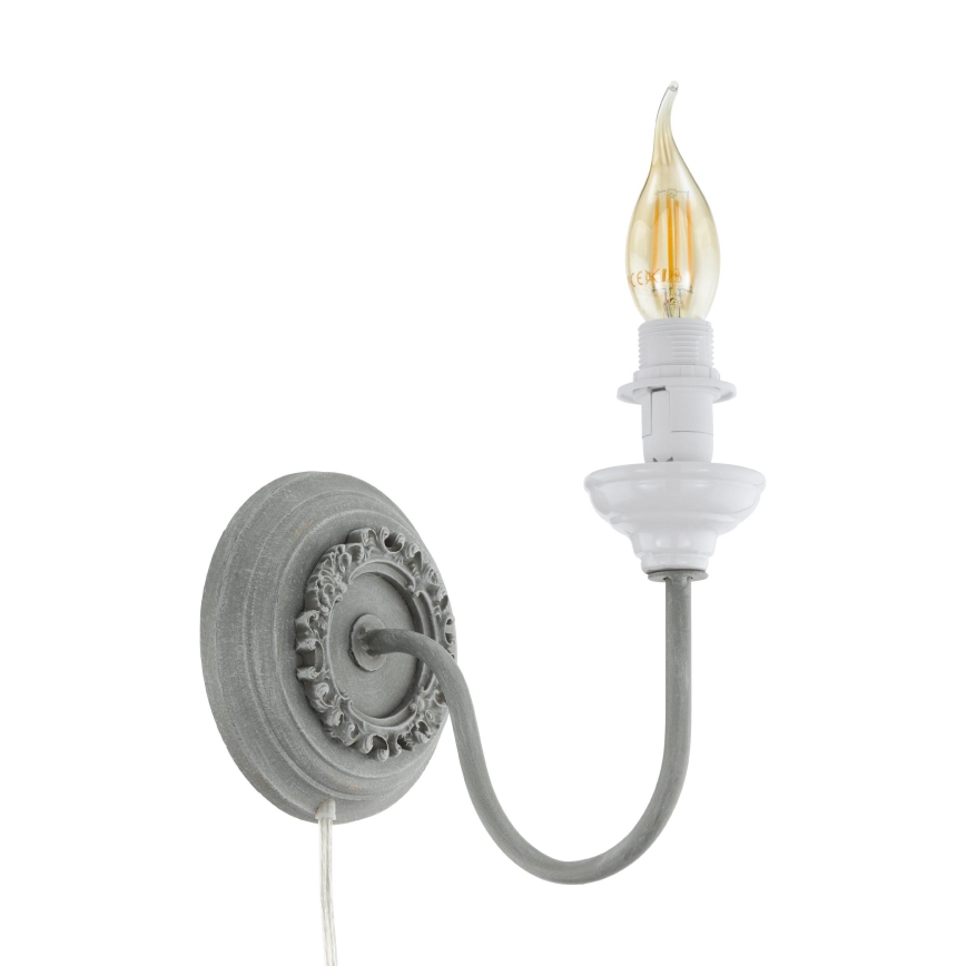 Eglo 33003 - Aplique de parede 1xE14/40W/230V cinzento