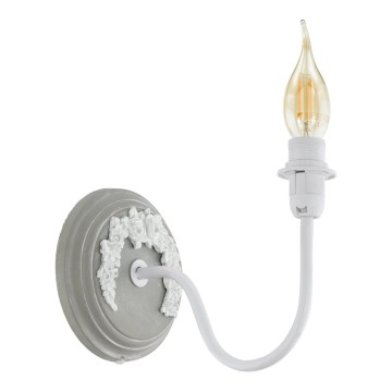 Eglo 33005 - Candeeiro de parede 1xE14/40W/230V branco/cinzento