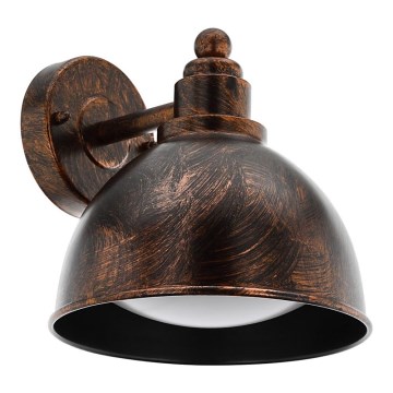 Eglo 33144 - Luz de parede de exterior AIROLA 1xE27/40W/230V bronze IP44