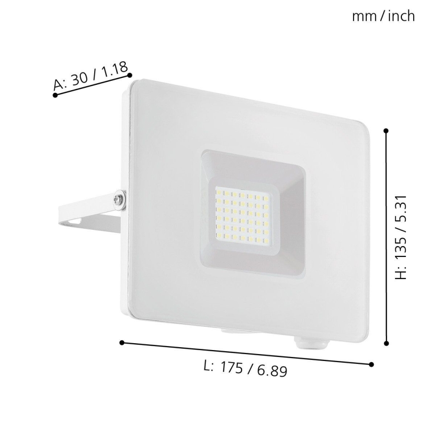 Eglo - Holofote LED LED/30W/230V IP65