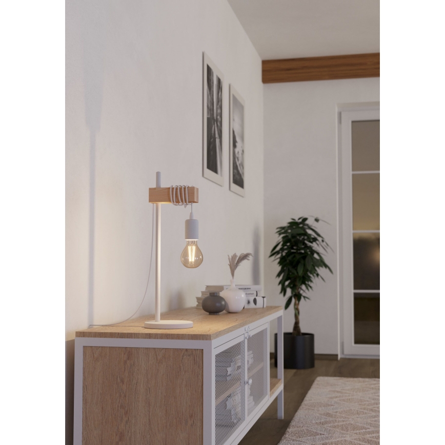 Eglo - Lâmpada de mesa TOWNSHEND 1xE27/10W/230V