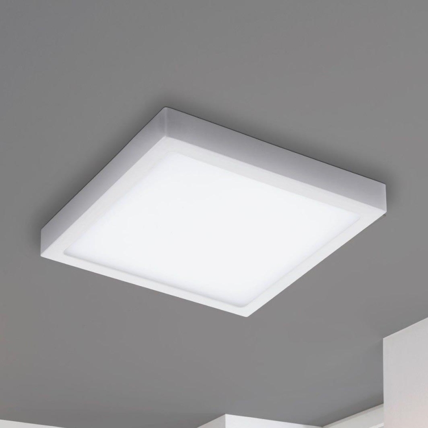 Eglo 33209 - Candeeiro de teto dimerizável LED RGBW FUEVA-C LED/21W/230V 2700-6500K 30x30 cm branco