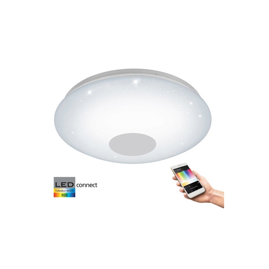 Eglo 33218 - Luminária de teto LED RGBW regulável VOLTAGO-C LED/17W/230V 2700-6500K diâmetro 38 cm