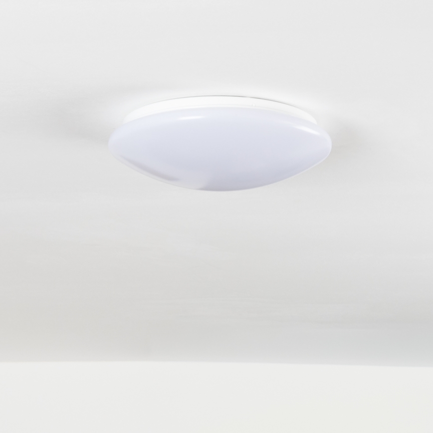 Eglo 33219 - Candeeiro de tecto LED RGBW dimerizável GIRON-C LED/17W/230V Ø 30 cm branco