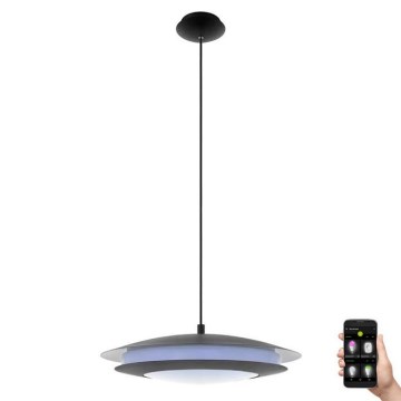 Eglo 33226 - LED RGBW Candeeiro suspenso com regulação MONEVA-C LED/27W/230V