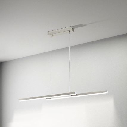 Eglo 33232 - Lustre suspenso por cabo LED RGBW regulável FRAIOLI-C 2xLED/17W/230V cromo mate
