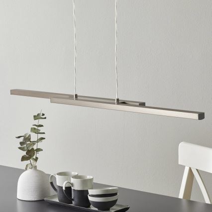 Eglo 33232 - Lustre suspenso por cabo LED RGBW regulável FRAIOLI-C 2xLED/17W/230V cromo mate