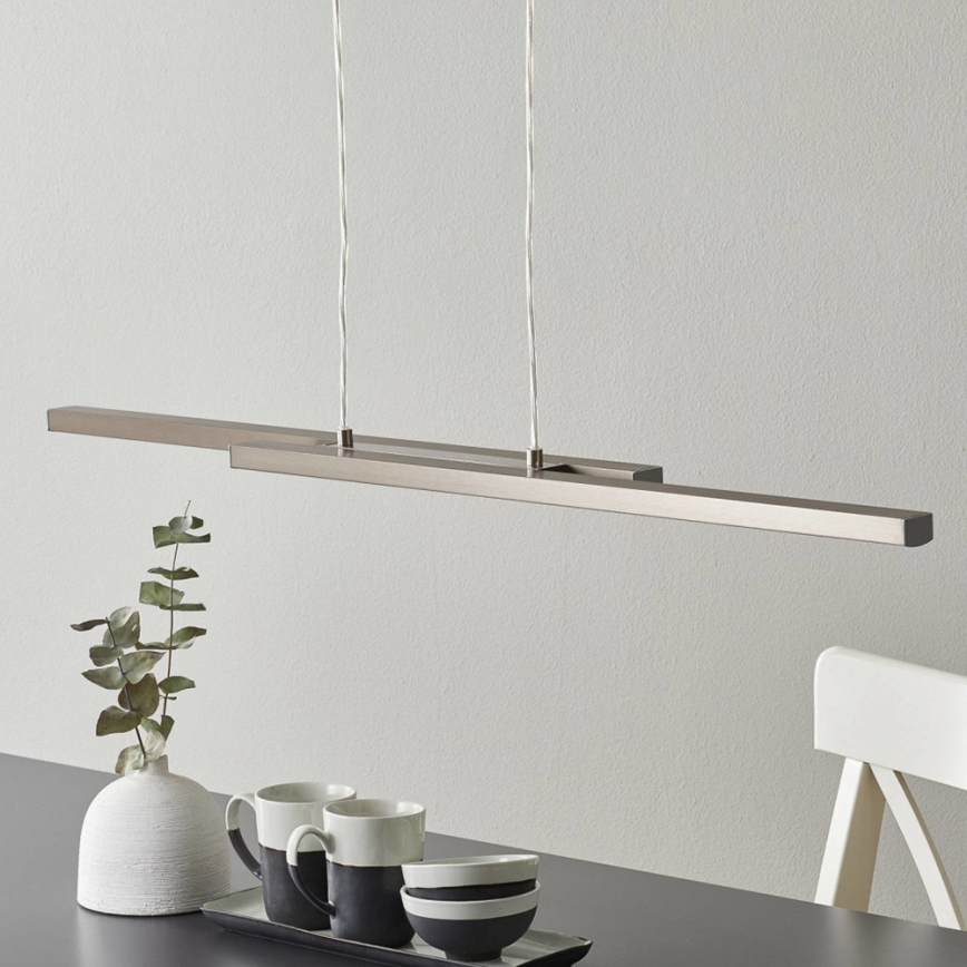 Eglo 33232 - Lustre suspenso por cabo LED RGBW regulável FRAIOLI-C 2xLED/17W/230V cromo mate