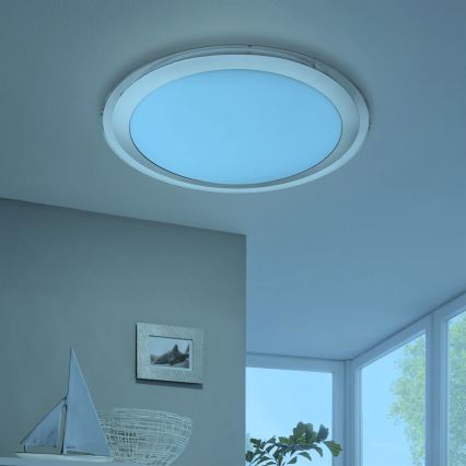 Eglo 33255 - Candeeiro de teto dimerizável LED RGBW COMPETA-C LED/17W/230V 2700-6500K Ø 43 cm