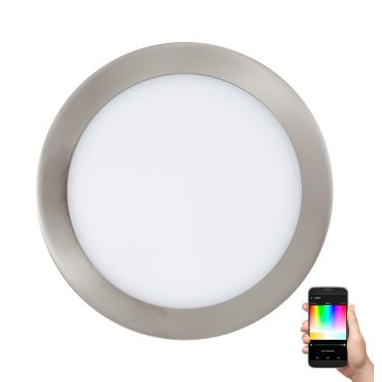 Eglo 33317 - Luminária LED RGBW dimerizável de encastrar FUEVA-C LED/15,6W/230V 2700-6500K Ø 22,5 cm