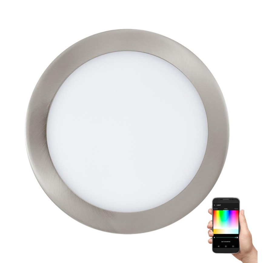 Eglo 33317 - Luminária LED RGBW dimerizável de encastrar FUEVA-C LED/15,6W/230V 2700-6500K Ø 22,5 cm