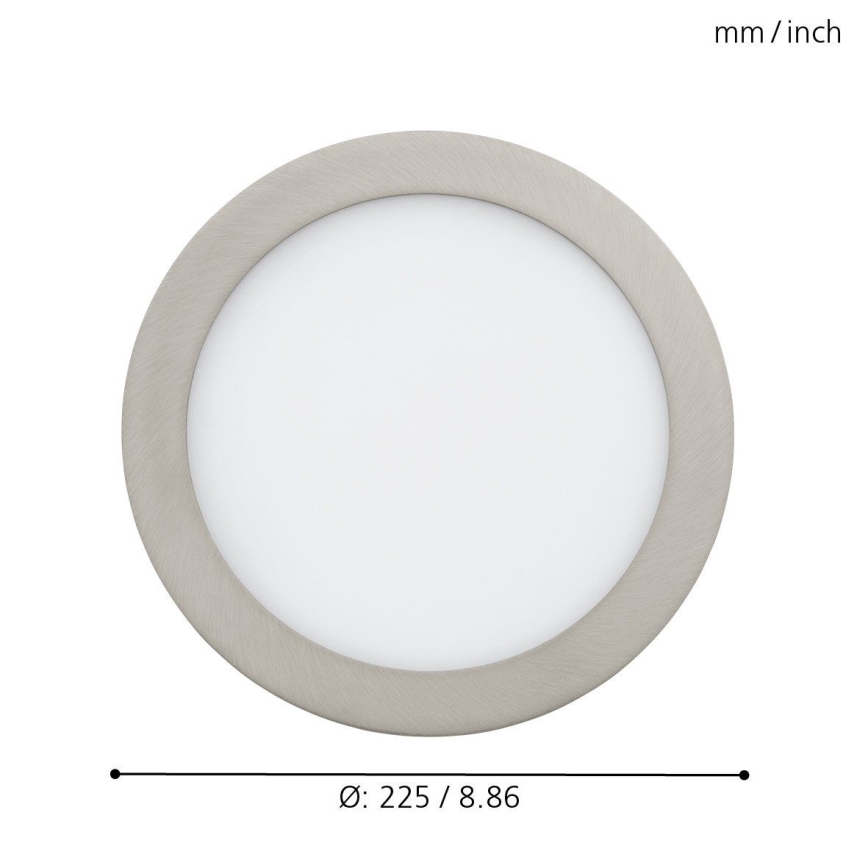 Eglo 33317 - Luminária LED RGBW dimerizável de encastrar FUEVA-C LED/15,6W/230V 2700-6500K Ø 22,5 cm