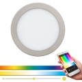 Eglo 33317 - Luminária LED RGBW dimerizável de encastrar FUEVA-C LED/15,6W/230V 2700-6500K Ø 22,5 cm