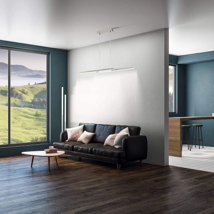 Eglo 33323 - Candeeiro de pé LED RGBW dimerizável FRAIOLI-C LED/34W/230V 2700-6500K cromo mate