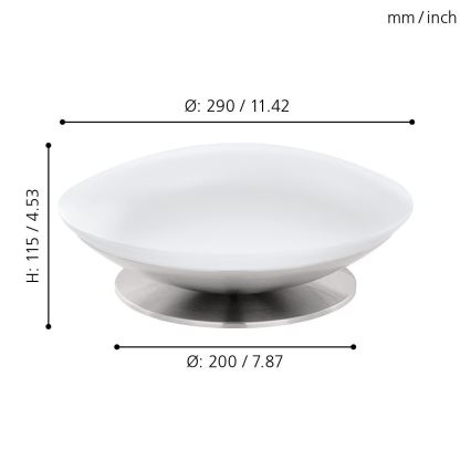 Eglo 33324 - Candeeiro de mesa dimerizável LED RGBW FRATTINA-C LED/18W/230V cromo mate