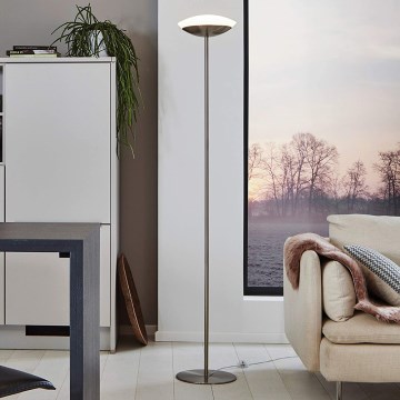 Eglo 33325 - Candeeiro de pé regulável LED RGBW FRATTINA-C 1xLED/18W/230V cromado mate