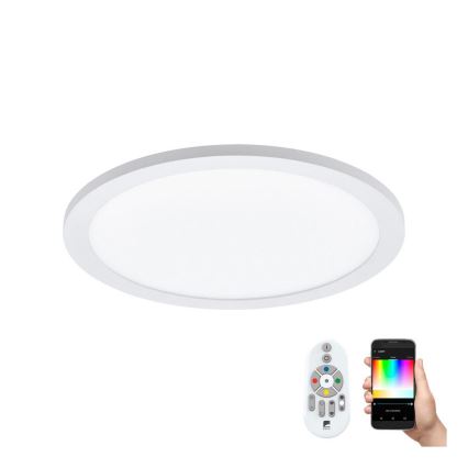Eglo 33341 - Candeeiro de teto LED RGBW regulável SARSINA-C LED/16W/230V 2700-6500K diâmetro 30 cm + controlo remoto