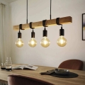 Eglo 33378 - Candeeiro suspenso LED TOWNSHEND 4xE27/4W/230V 2200K bege/preto