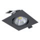 Eglo - Foco de encastrar LED com regulação/6W/230V preto