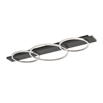 Eglo 33488 - Candeeiro de tecto LED BOYAL 2xLED/12W/230V + LED/12W preto