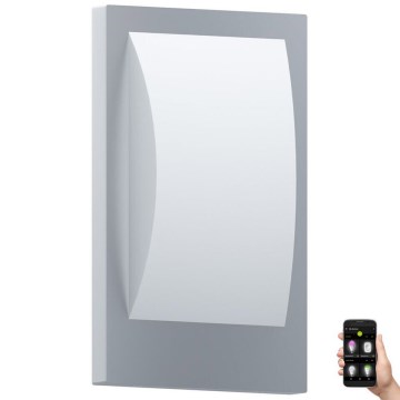 Eglo 33569 - Luminária de parede LED exterior VERRES-C LED/9W/230V IP44 cromo fosco