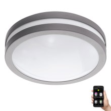 Eglo 33572 - Iluminação de casa de banho LED com regulação LOCANA-C LED/14W/230V IP44 prateado