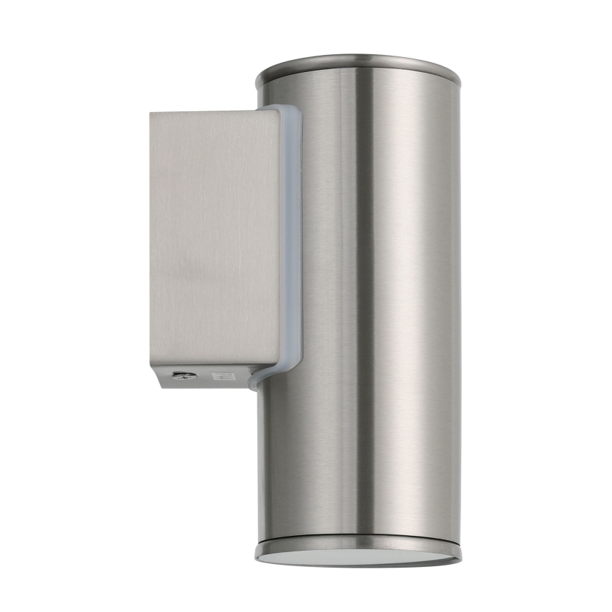 Eglo 33581 - LED RGBW Aplique de parede exterior regulável RIGA 1xGU10/5W/230V 2700-6500K IP44 cromo mate