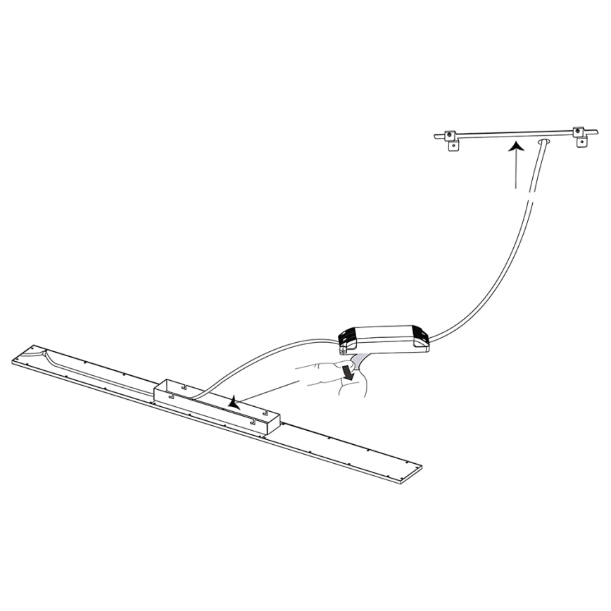 Eglo 33589 - Painel LED RGBW com regulação SALOBRENA-C LED/34W/230V + comando