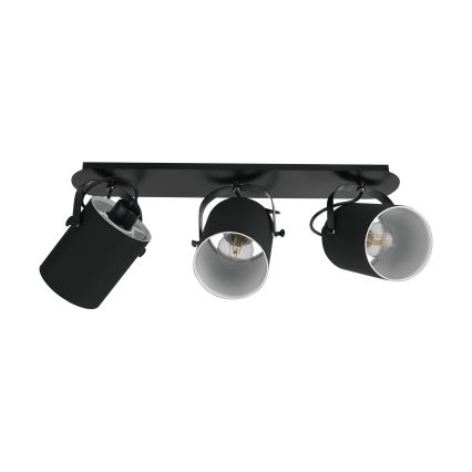 Eglo 33647 - Candeeiro de tecto com focos VILLABATE 3xE27/10W/230V