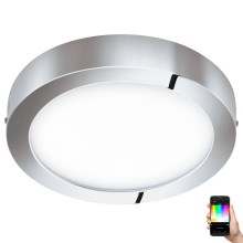 Eglo 33667 - Iluminação LED RGBW para teto de casa de banho com regulação FUEVA-C LED21W/230V diâmetro 30 cm IP44