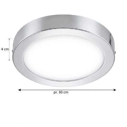 Eglo 33667 - Luminária de teto para casa de banho LED RGBW regulável FUEVA-C LED21W/230V diâmetro 30 cm IP44