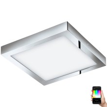 Eglo 33668- Iluminação LED RGBW para casa de banho com regulação FUEVA-C 21W/230V 30x30cm IP44