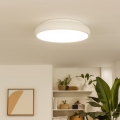 Eglo 33764 - Candeeiro de teto LED RGBW regulável RIODEVA-C 1xLED/27W/230V 2700-6500K Ø 44,5 cm branco