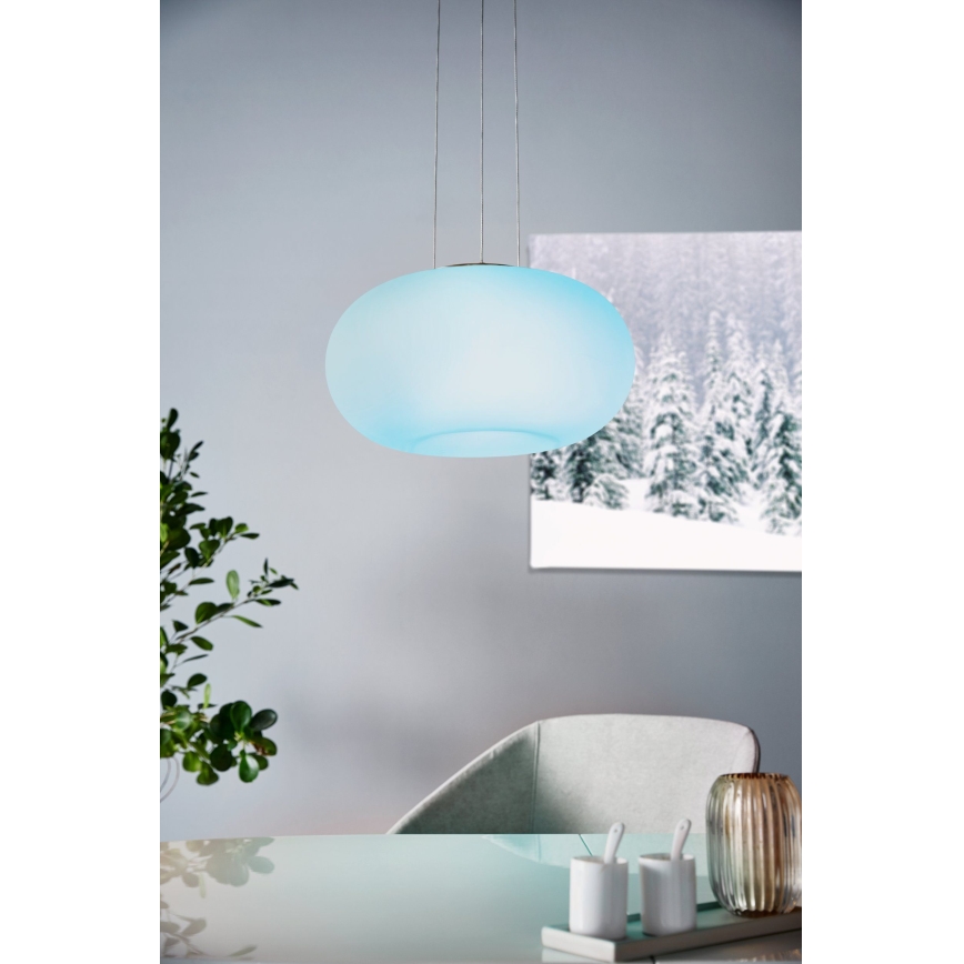 Eglo 33766 - Lustre LED RGBW regulável em cabo OPTICA-C LED/22W/230V 2700-6500K diâmetro 37,5 cm