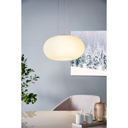 Eglo 33766 - Lustre LED RGBW regulável em cabo OPTICA-C LED/22W/230V 2700-6500K diâmetro 37,5 cm