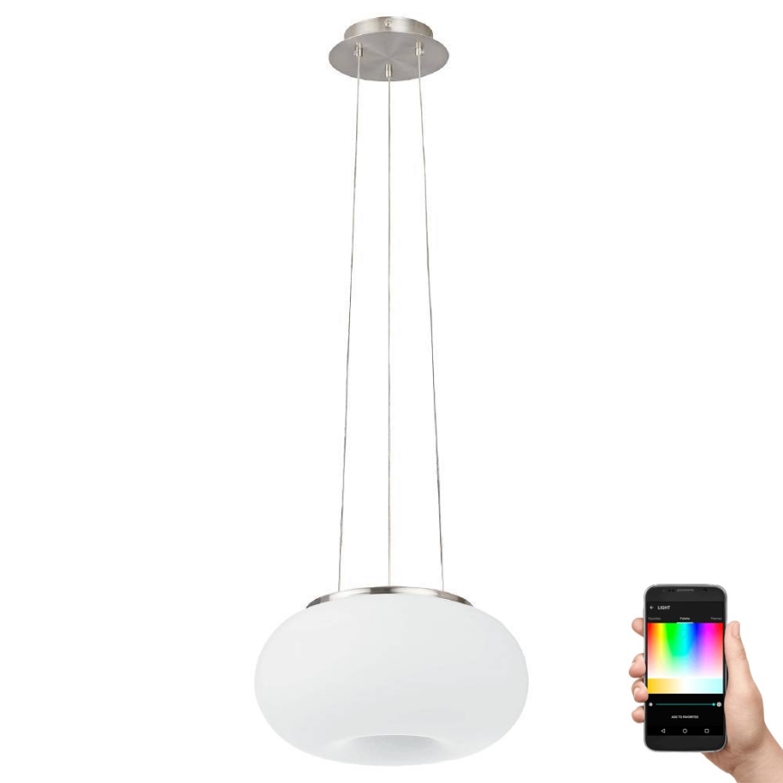 Eglo 33766 - Lustre LED RGBW regulável em cabo OPTICA-C LED/22W/230V 2700-6500K diâmetro 37,5 cm