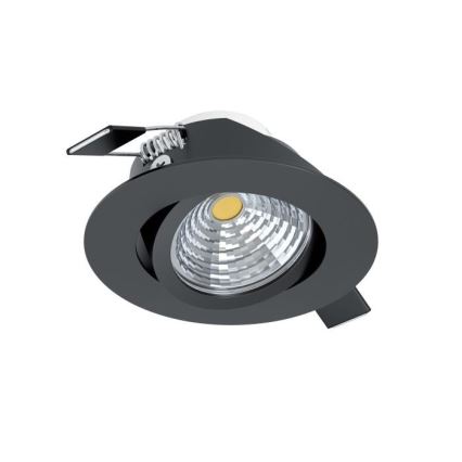 Eglo - Foco de encastrar LED com regulação/6W/230V preto