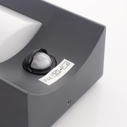 Eglo 34008 - Iluminação de parede exterior LED com sensor CASILDA LED/6W/230V IP44