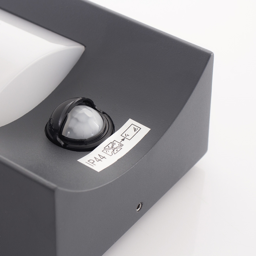 Eglo 34008 - Iluminação de parede exterior LED com sensor CASILDA LED/6W/230V IP44