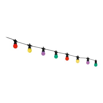 Eglo 34012 - Corrente LED RGB para Exterior CAMPANAS 20xLED/5,8 m IP44